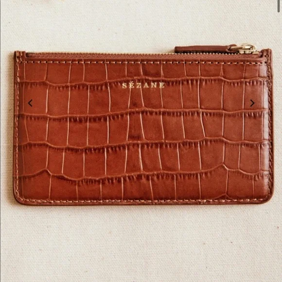Sezane Alfred Wallet. Camel - Picture 1 of 5